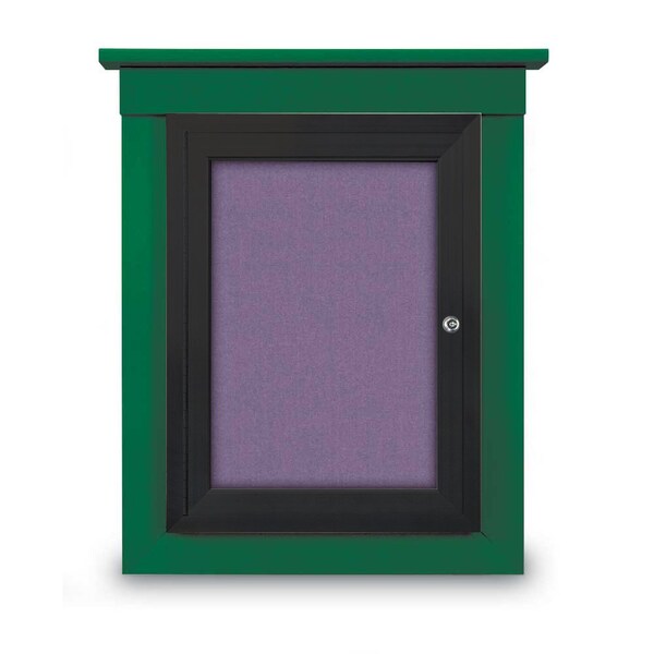 60"x36" 2-Door Enclosed Letterboard, Burgundy Vinyl/Cherry